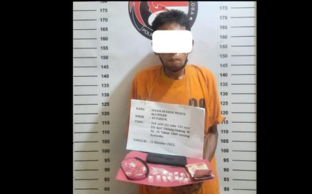 Jual Sabu, Soleh Pasrah Dijemput Polisi Dari Rumah
