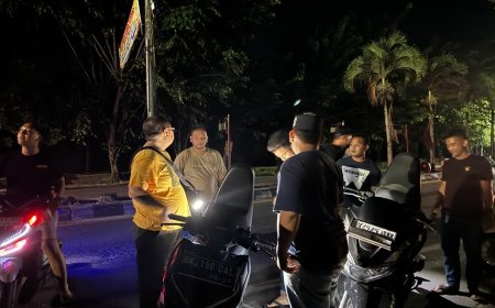 Kapolres Tanjungbalai Pimpin Patroli Skala Besar, 52 Sepeda Motor Terjaring