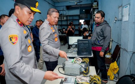 Kasus Tambang Bitcoin Ilegal di Medan, Polda Sumut Tetapkan 3 Tersangka