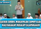 Safari Subuh, Wakapolda Sumut Ajak Masyarakat Merajut Silaturahim dan Jaga Kamtibmas