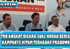 TKN Angkat Bicara Soal Koran Berisi Kampanye Hitam Terhadap Prabowo