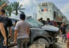 Mobil di Tebing Tinggi Tertabrak Kereta Api, Pengemudinya Pelajar SMA, Satu Orang Tewas