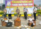 Kejari Binjai Musnahkan Barang Bukti 117 Perkara, Didominasi Perkara Narkotika