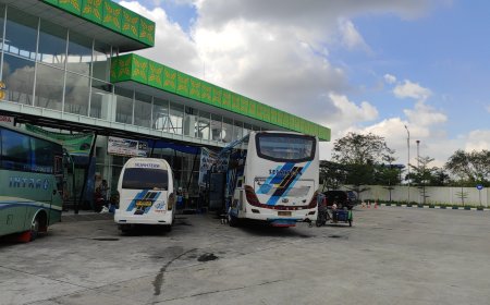 Jumlah Bus dan Penumpang di Terminal Terpadu Amplas Mulai Meningkat