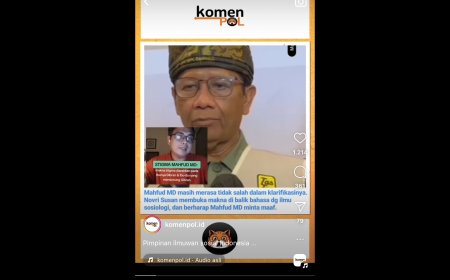 Novri Susan Buka Makna Dibalik Bahasa Mahfud MD dengan Ilmu Sosiologi