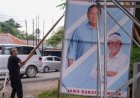 Masa Tenang Pemilu, Dedi Mulyadi Copot APK Prabowo-Gibran di Subang