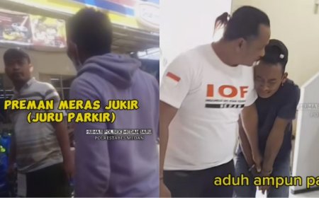 Viral Preman Peras Juru Parkir di Jalan Ayahanda, Pelaku Nangis Minta Ampun saat Diamankan
