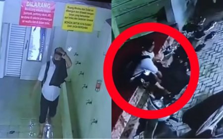 Pria Berpakaian Rapi Curi 4 Pasang Sendal Jamaah di Masjid Jalan Gajah Mada, Sudah Sering Beraksi