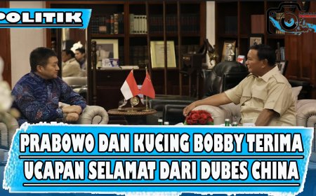 Prabowo dan Kucing Bobby Terima Ucapan Selamat dari Dubes China