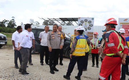 Kapolres Humbahas bersama Forkopimda Lakukan Peninjauan Lokasi Kunker Menko Marves