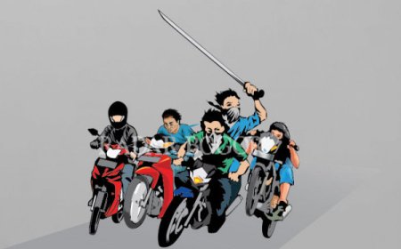 SADIS, Selain Serang Warga Ternyata Empat Remaja di Stabat Langkat juga Dibacok Geng Motor