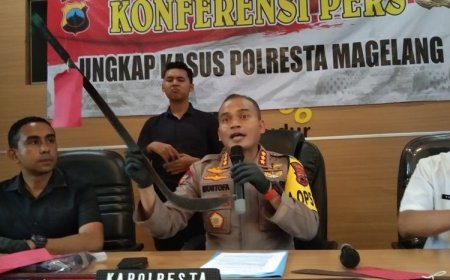 Pelajar Ketahuan Bawa Senjata Tajam, Polresta Magelang Tutup Peluang Restorative Justice