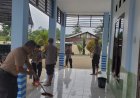 Menyambut Bulan Suci Ramadhan, Polres Humbahas melaksanakan kegiatan kurve bersama di Masjid