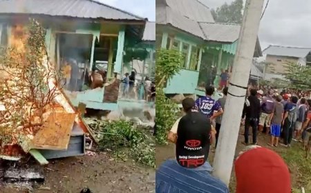 2 Orang Tewas Diterkam Harimau, Warga Bakar Kantor Balai TNBBS Lampung Barat