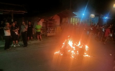 Geng Motor di Kota Binjai Serang Warga, Satu Orang Dibacok dan Satu Motor Dibakar, Ini Kronologinya