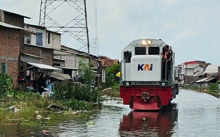 Terdampak Banjir, KA Pandalungan Kembali Terlambat 3 Jam ke Stasiun Jember