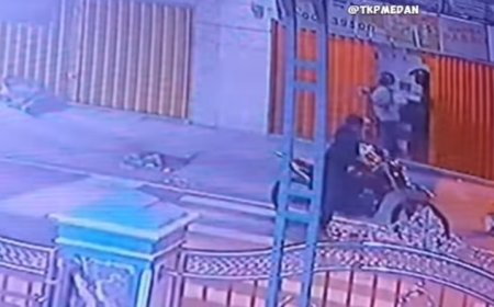 Komplotan Maling Terekam CCTV Bobol Toko di Jalan Syailendra, Beras dan Kotak Isi Uang Raib Digasak