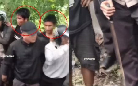 Arogan Pukuli Warga di Jalanan, Dua Anggota Geng Motor Bersenjata Tajam Babak Belur Dihajar Massa
