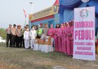 Polres Sergai dan Pengurus Bhayangkari Bagikan Bingkisan ke Petugas Pos Pam dan Pos Yan