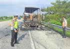 Bus Pahala Kencana Terbakar di Tol Jombang-Mojokerto