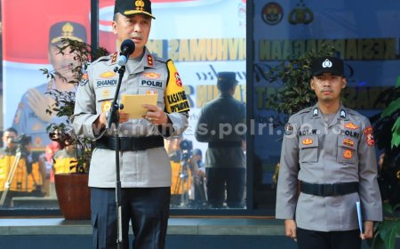 Kadiv Humas Polri Irjen Sandi Pimpin Apel Kesiapan Operasi Ketupat 2024