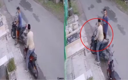 Viral Pria Ngaku Polisi Bawa Kabur Sepeda Motor Pedagang Lontong di Jalan Pencak, Begini Modusnya