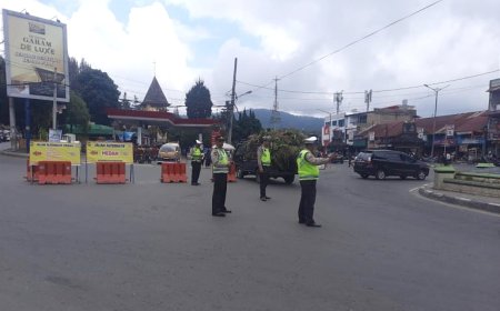 Arus Lalin di Berastagi Berangsur Normal Hari Ini