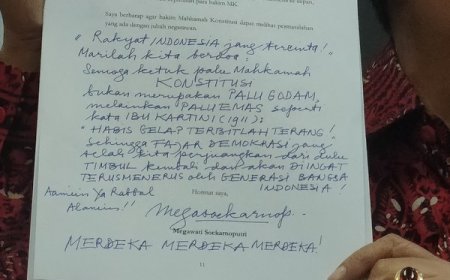 Megawati Kirim Surat ke MK, Ini Isinya
