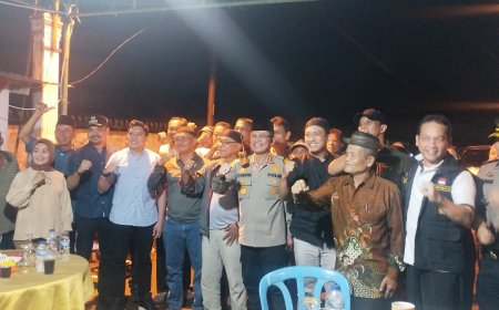Pererat Silaturahmi, Warga Pos Kamling 45 Gelar Halalbihalal Bersama Kapolrestabes Medan