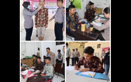 Polres Sergai Lakukan Tahapan Verifikasi Calon Anggota Polri TA 2024
