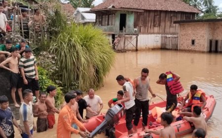 Banjir Tiga Kecamatan di Kabupaten Musi Rawas Utara Surut