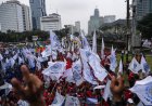 Peringati May Day, Ratusan Buruh dari Bandung Barat Merapat ke Jakarta