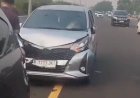 Tabrakan Beruntun di Tol Jagorawi gegara Orang Nyeberang