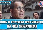 Komisi IX DPR: Varian Covid Singapura Tak Perlu Terlalu Dikhawatirkan