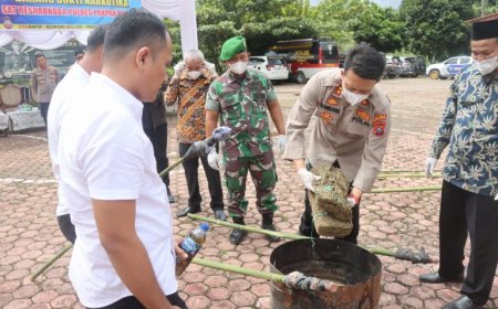 Polres Pakpakbharat Musnahkan Ganja, Bentuk Serius Perang Melawan Narkoba