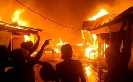 Ditinggal Pergi, Rumah Warga Perbaungan Hangus Terbakar