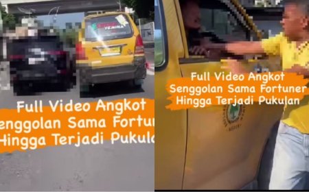 Viral Pengemudi Fortunes Nyaris Adu Jotos dengan Sopir Angkot di Jalan Perintis Kemerdekaan