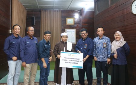 PLTU Pangkalan Susu Kunjungi Kampung Babussalam, Jelaskan Soal FABA dan Siap Salurkan Paving Block