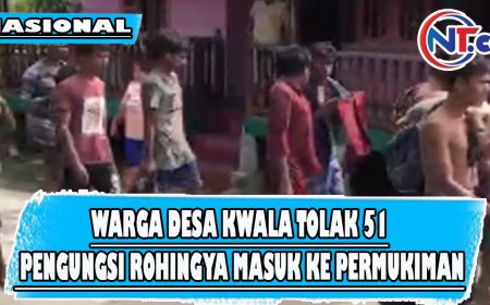 Viral Warga Desa Kwala Langkat Tolak 51 Pengungsi Rohingya yang Masuk ke Permukiman