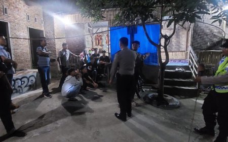 Gelar Patroli Skala Besar, Polres Sergai Amankan 8 Pemuda Bersenjata Tajam