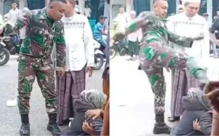 Viral Oknum TNI di Galang Tendang Kepala Warga, Diduga Gegara Tabrak Istri yang Tengah Hamil