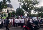 Bela Palestina, Warga Medan Gelar Aksi Unjuk Rasa di Depan Masjid Raya Al-Mashun