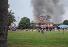 Kantor Camat Medan Area Ludes Terbakar, Warga Padati Lokasi Kejadian
