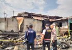 Polda Sumut Turunkan Tim Inafis dan labfor  Lakukan Olah TKP Kebakaran Warung di Karo