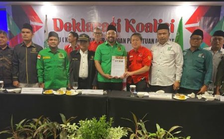 PDIP, PKB, PPP, dan Partai Ummat Resmi Koalisi Menangkan Pilkada Padang