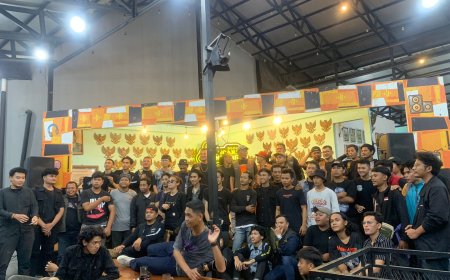 Peduli Sumbar, Puluhan Komunitas Bikers di Medan Salurkan Bantuan Bencana Alam