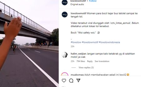 Viral Video Sekelompok Bocah Nekat Lari ke Jalan Tol Demi Berburu Klakson Telolet