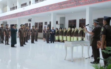 Kajati Sumut Idianto Lantik Wakajati, 10 Kajari, 3 Asisten, dan 2 Koordinator, Cek Nama-namanya