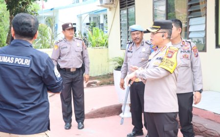 Kapolrestabes Medan Sidak Polsek Kutalimbaru, Beri Arahan Pelayanan Publik dan Pemberantasan Narkoba