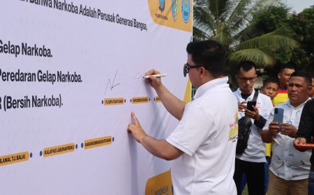 Polres Batu Bara-Pemkab Deklarasi dan Gebyar Batu Bara Bersih Narkoba